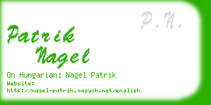 patrik nagel business card